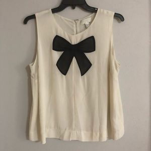 Sleeveless Bow Blouse